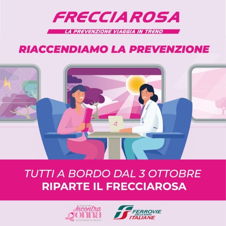 “FRECCIAROSSA, LA PREVENZIONE VIAGGIA IN TRENO”